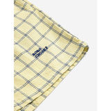 Bobo Choses Yellow Spicy Window Pane Woven Bermuda Shorts