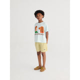 Bobo Choses Yellow Spicy Window Pane Woven Bermuda Shorts