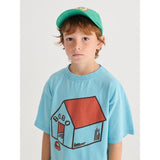 Bobo Choses Light Blue Pickles Is At Home T-Shirt