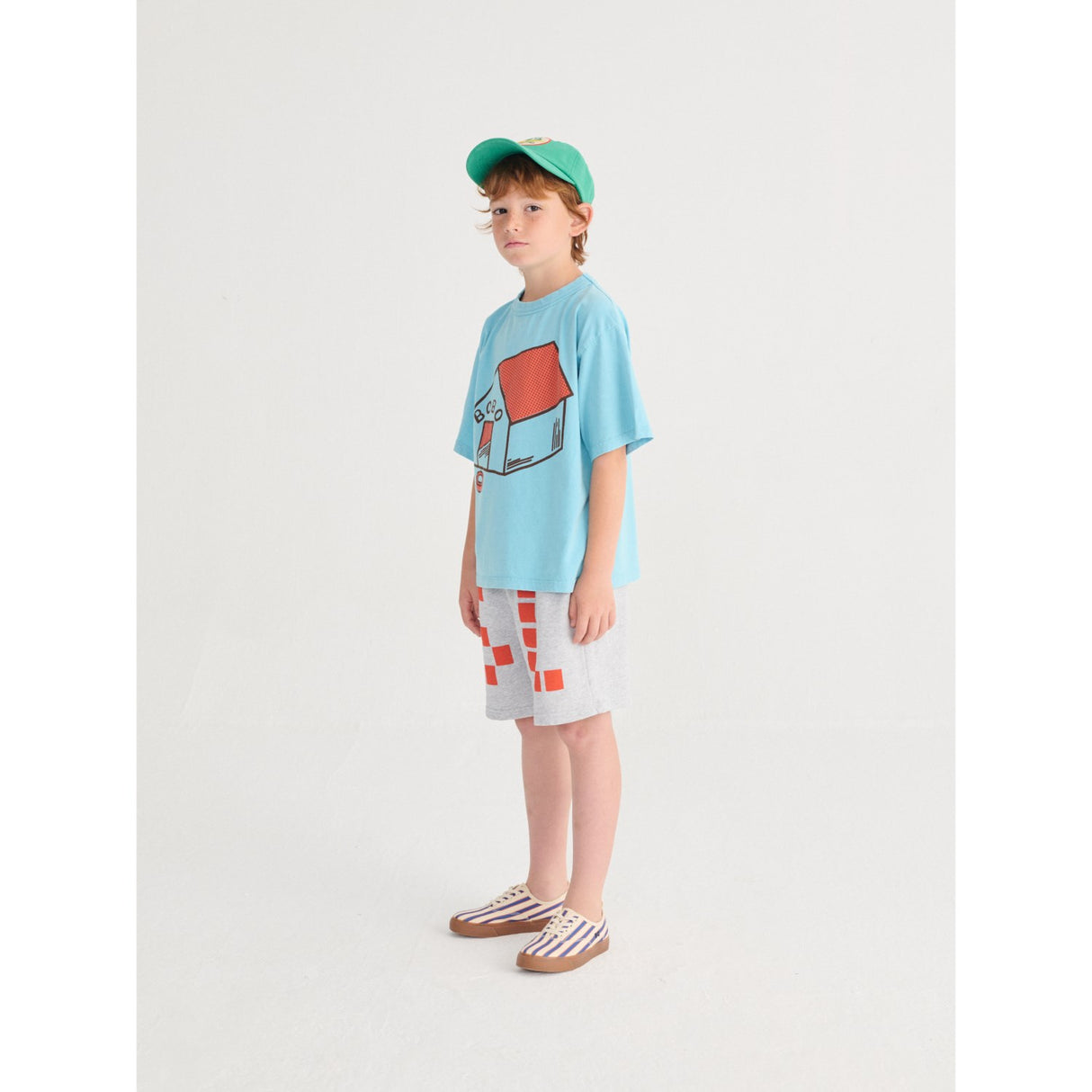 Bobo Choses Light Blue Pickles Is At Home T-Shirt