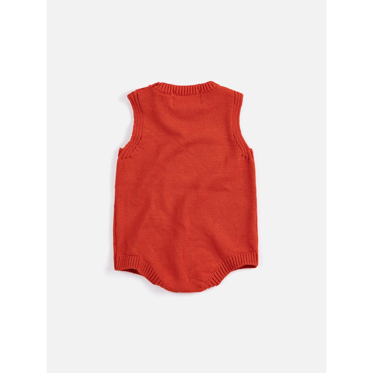 Bobo Choses Red Pixel Strawberry Strikket Romper