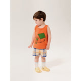 Bobo Choses White Fun Tartan Strikket Shorts