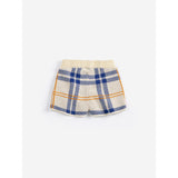 Bobo Choses White Fun Tartan Strikket Shorts