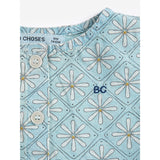 Bobo Choses Light Blue Daisy Mosaic All Over Woven Kjole