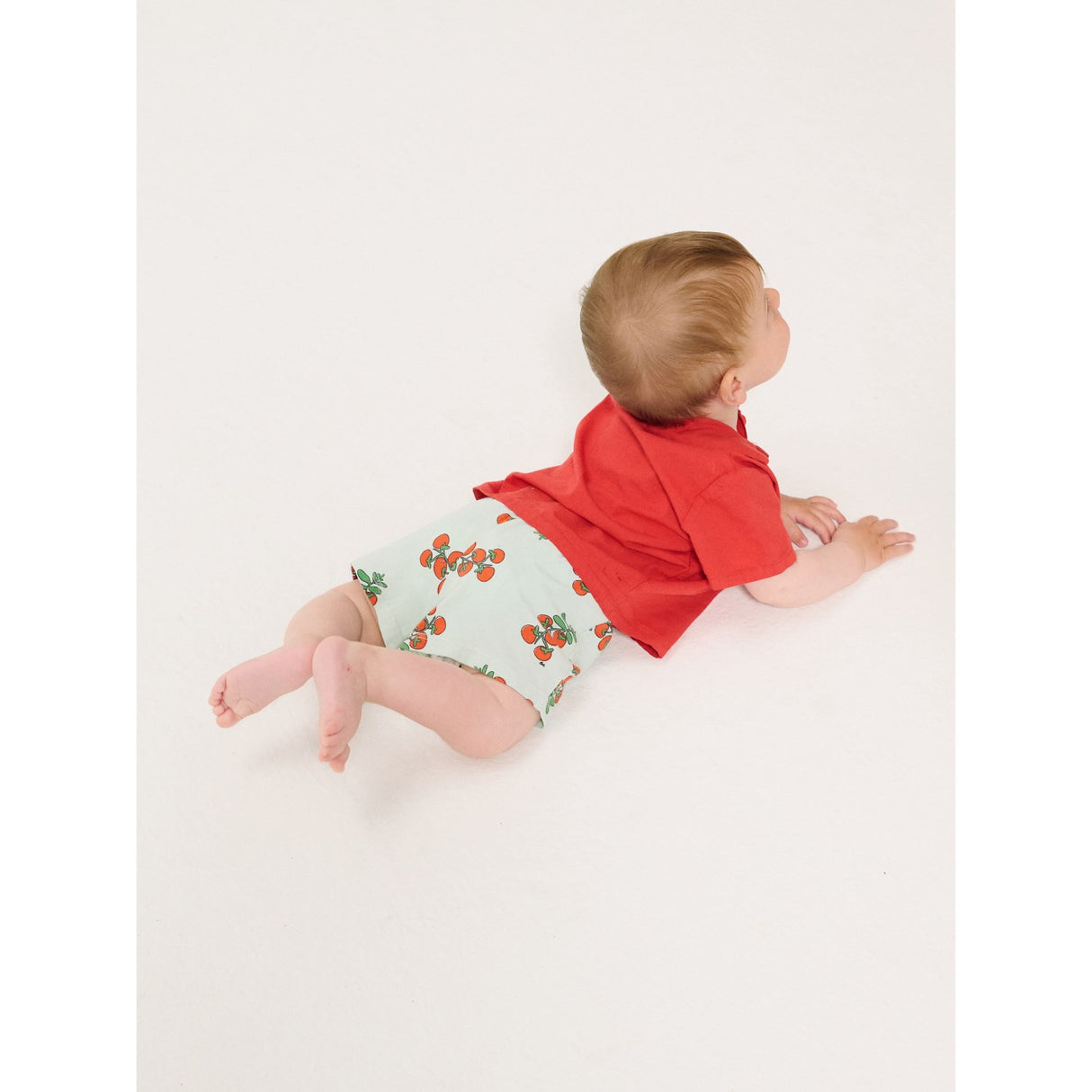 Bobo Choses Light Blue Juicy Tomatoes All Over Shorts