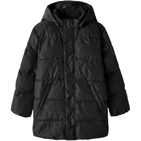Name It Black New Badge Nkfmedow03 Puffer Jakke Long Fo