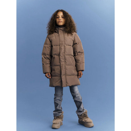 Name It Brown Lentil Nkfmedow03 Puffer Jakke Long Fo