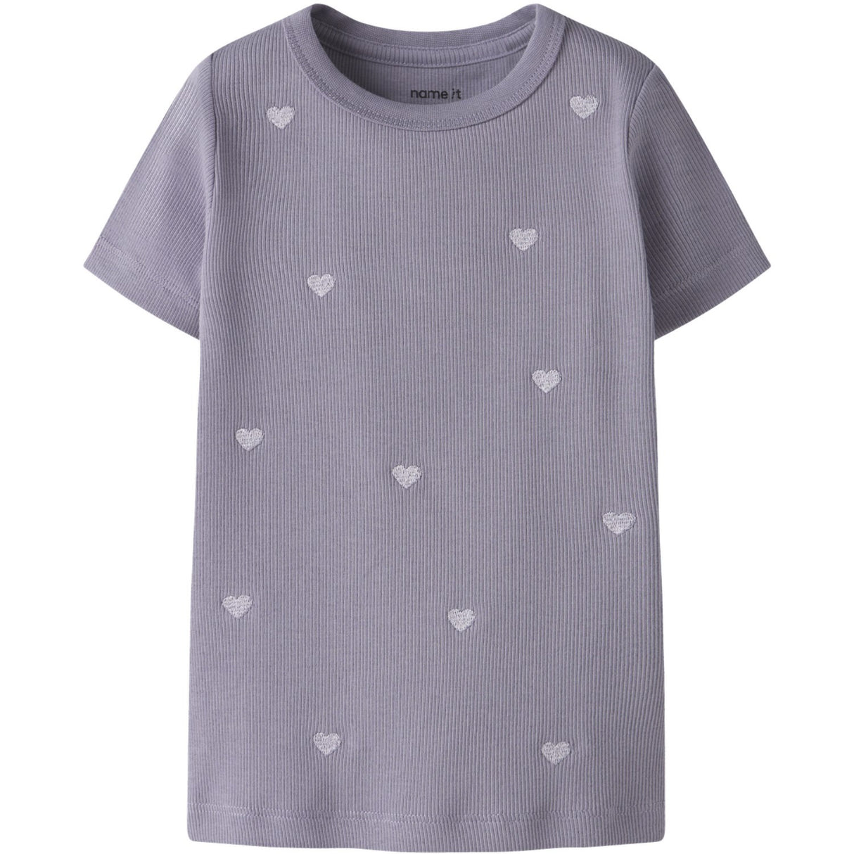 Name It Lavender Gray Nmfnakal Ss Slim Top Noos