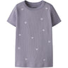 Name It Lavender Gray Nmfnakal Ss Slim Top Noos