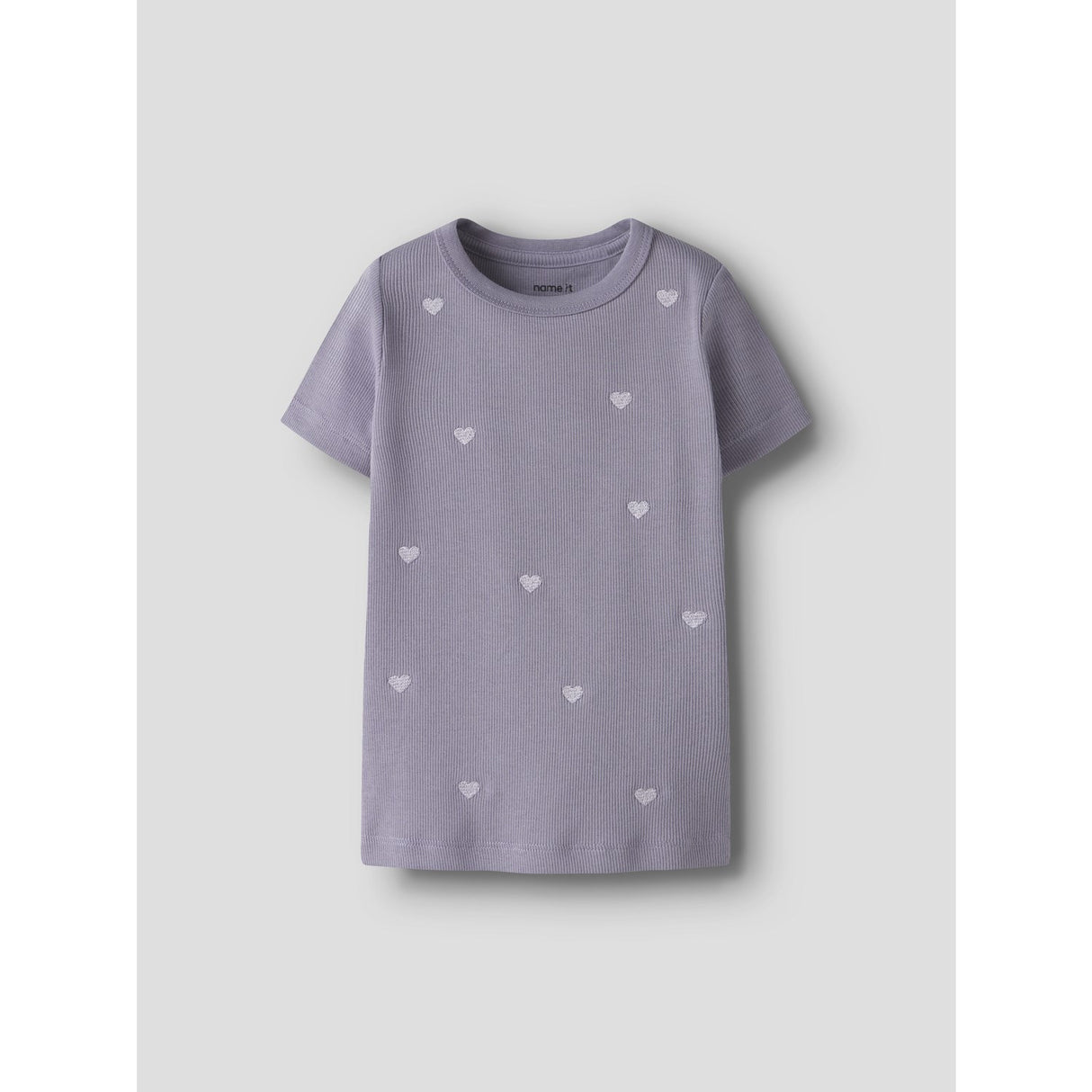 Name It Lavender Gray Nmfnakal Ss Slim Top Noos
