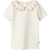 Lil'Atelier Coconut Milk Rose Tan Nmffundo Ss Slim Top Lil