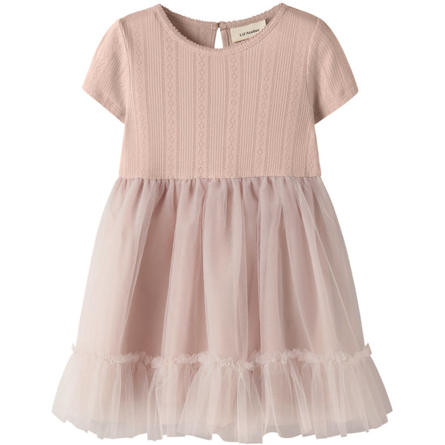 Lil'Atelier Peach Whip Nmffanella Ss Tyl Kjole Lil