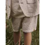 Lil'Atelier Coconut Milk Feather Gray Nmmfausto Shorts Lil