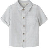 Lil'Atelier Gray Dawn Coconut Milk Nmmflorentin Ss Skjorte Lil
