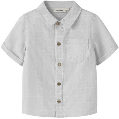 Lil'Atelier Gray Dawn Coconut Milk Nmmflorentin Ss Skjorte Lil