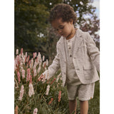 Lil'Atelier Coconut Milk Feather Gray Nmmfausto Shorts Lil