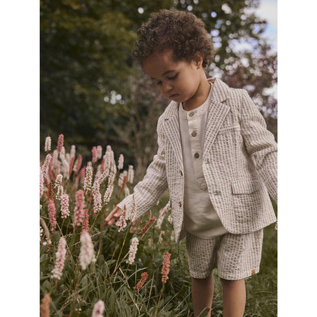 Lil'Atelier Coconut Milk Feather Gray Nmmfausto Shorts Lil