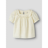 Lil'Atelier Coconut Milk Nmfhosa Ss Loose Skjorte Lil