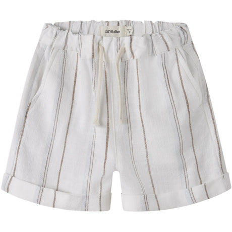 Lil'Atelier Coconut Milk Nmmjeran Loose Shorts Lil