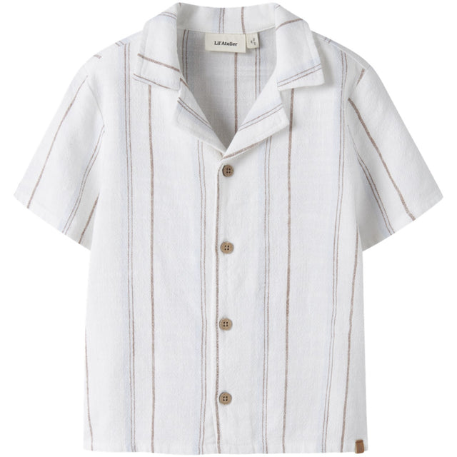 Lil'Atelier Coconut Milk Nmmjeran Ss Loose Skjorte Lil