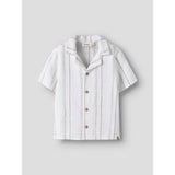 Lil'Atelier Coconut Milk Nmmjeran Ss Loose Skjorte Lil
