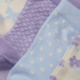 Minymo Lavender Strømper M/ Pattern 5-Pack