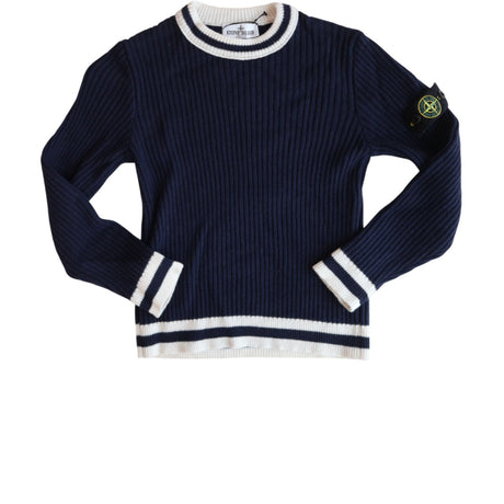 Stone Island Navy Blue Crew Neck
