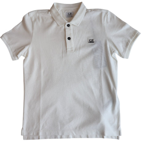 C.P. Company Gauze White Polo Skjorte