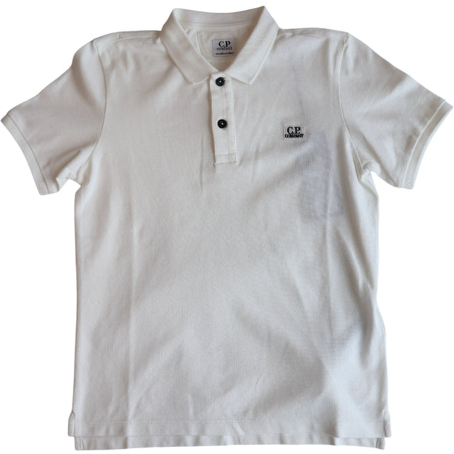 C.P. Company Gauze White Polo Skjorte