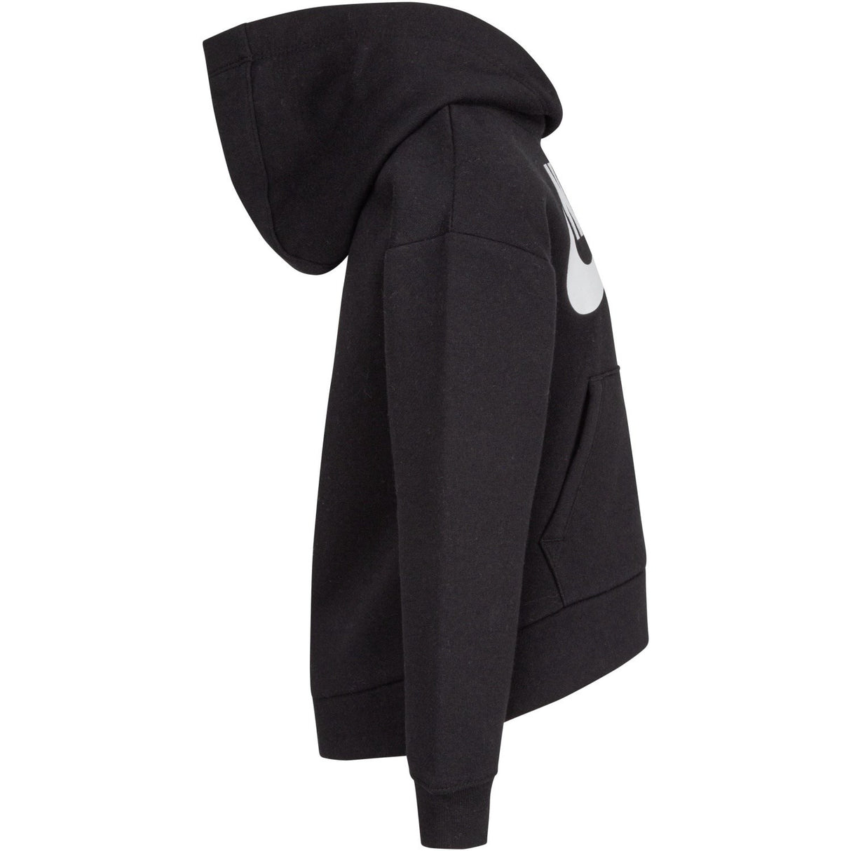 NIKE Black Club Fleece High Low Hættetrøje