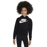 NIKE Black Club Fleece High Low Hættetrøje