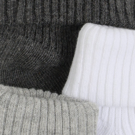 Minymo Light Grey Melange Baby 2X2 Rib Strømpe 3-Pak
