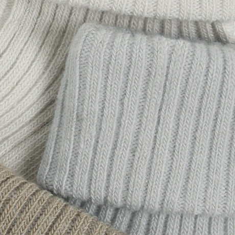 Minymo Willam Gray Baby 2X2 Rib Strømpe 3-Pak