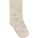 Minymo Light Grey Melange Strømper M/ Pattern 5-Pack