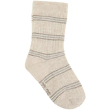 Minymo Light Grey Melange Strømper M/ Pattern 5-Pack