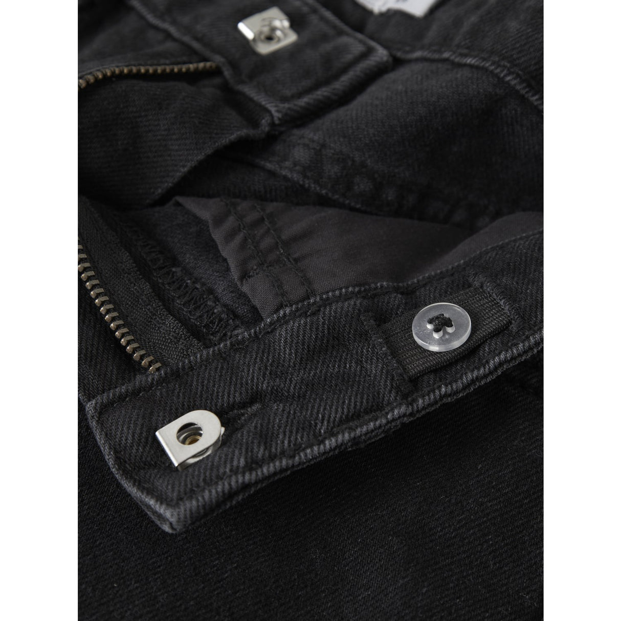 Name It Black Denim Nkfbella Hw Wide Dnm Shorts 1488-Be Noos