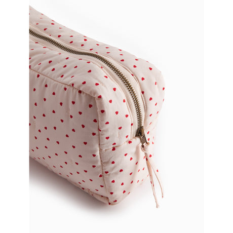 MarMar Cotton Percale Home Happy Hearts Toiletry Taske