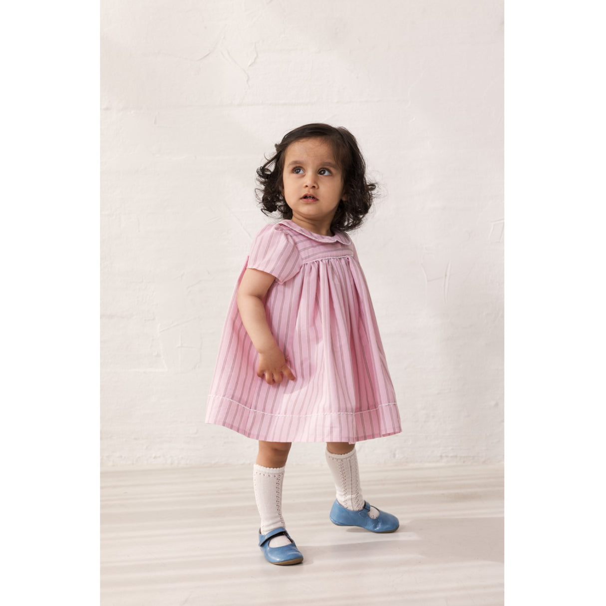 MarMar Smooth Cotton Bonbon Pink Stripes Dulla Kjole