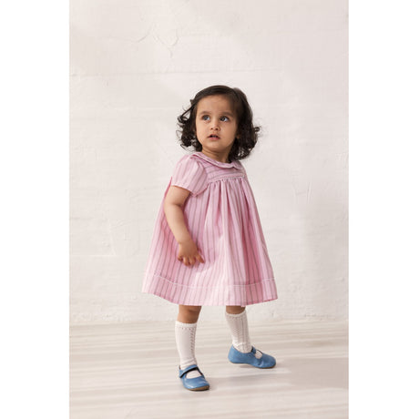 MarMar Smooth Cotton Bonbon Pink Stripes Dulla Kjole