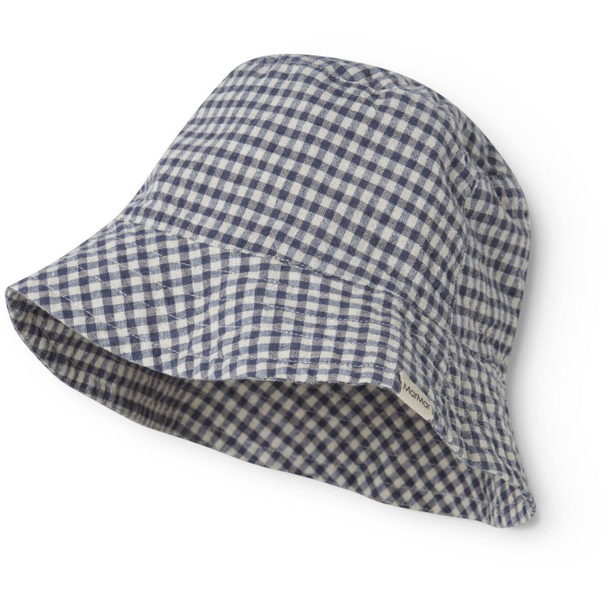MarMar Cotton Linen Marine Check Arida Hue