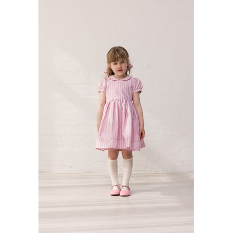 MarMar Smooth Cotton Bonbon Pink Stripes Darcel Kjole