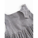 MarMar Cotton Linen Marine Check Tarame Top