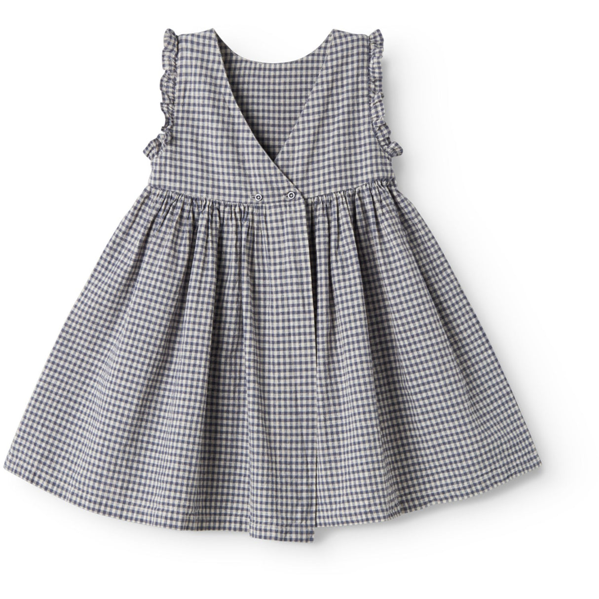 MarMar Cotton Linen Marine Check Darame Kjole