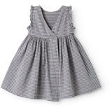 MarMar Cotton Linen Marine Check Darame Kjole