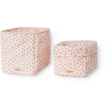 MarMar Cotton Percale Home Happy Hearts Nursery Opbevaring Bags