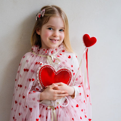 Mimi & Lula Taske Med Rem - Scalloped Heart Valentines