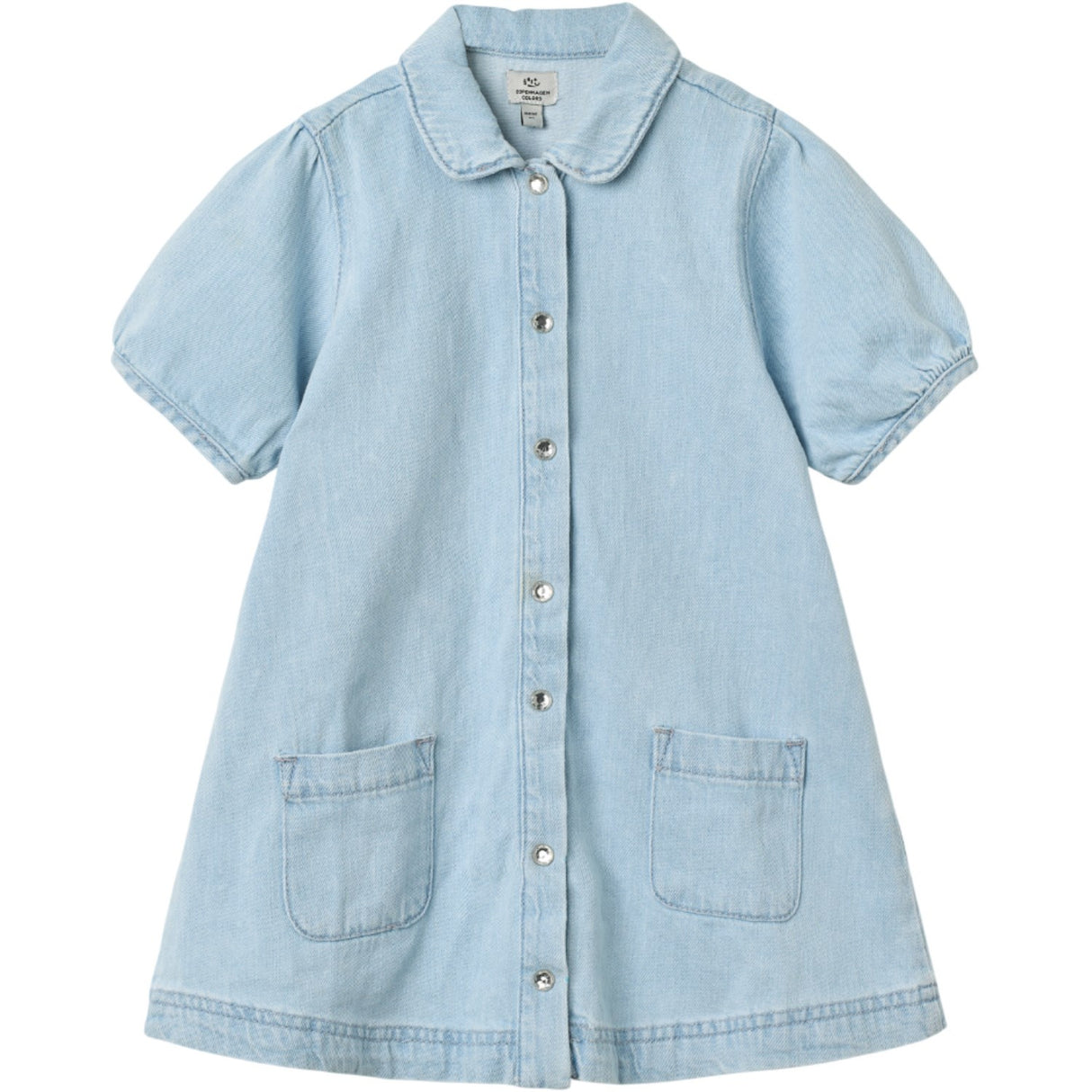 COPENHAGEN COLORS x Luksusbaby Lt. Blue Washed Organic Denim Kjole - Limited