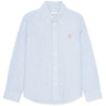 Les Deux Kids Light Blue/White Konrad Contrast Oxford Skjorte