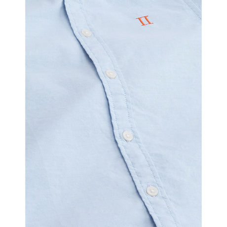 Les Deux Kids Light Blue/White Konrad Contrast Oxford Skjorte