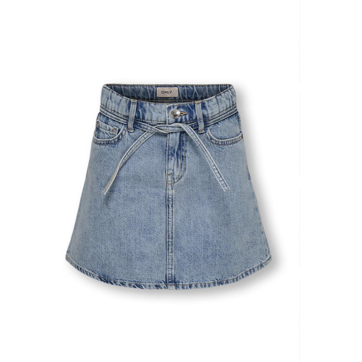 kids ONLY Light Blue Denim Kogeden Bælte A-Skirt Dnm Pim